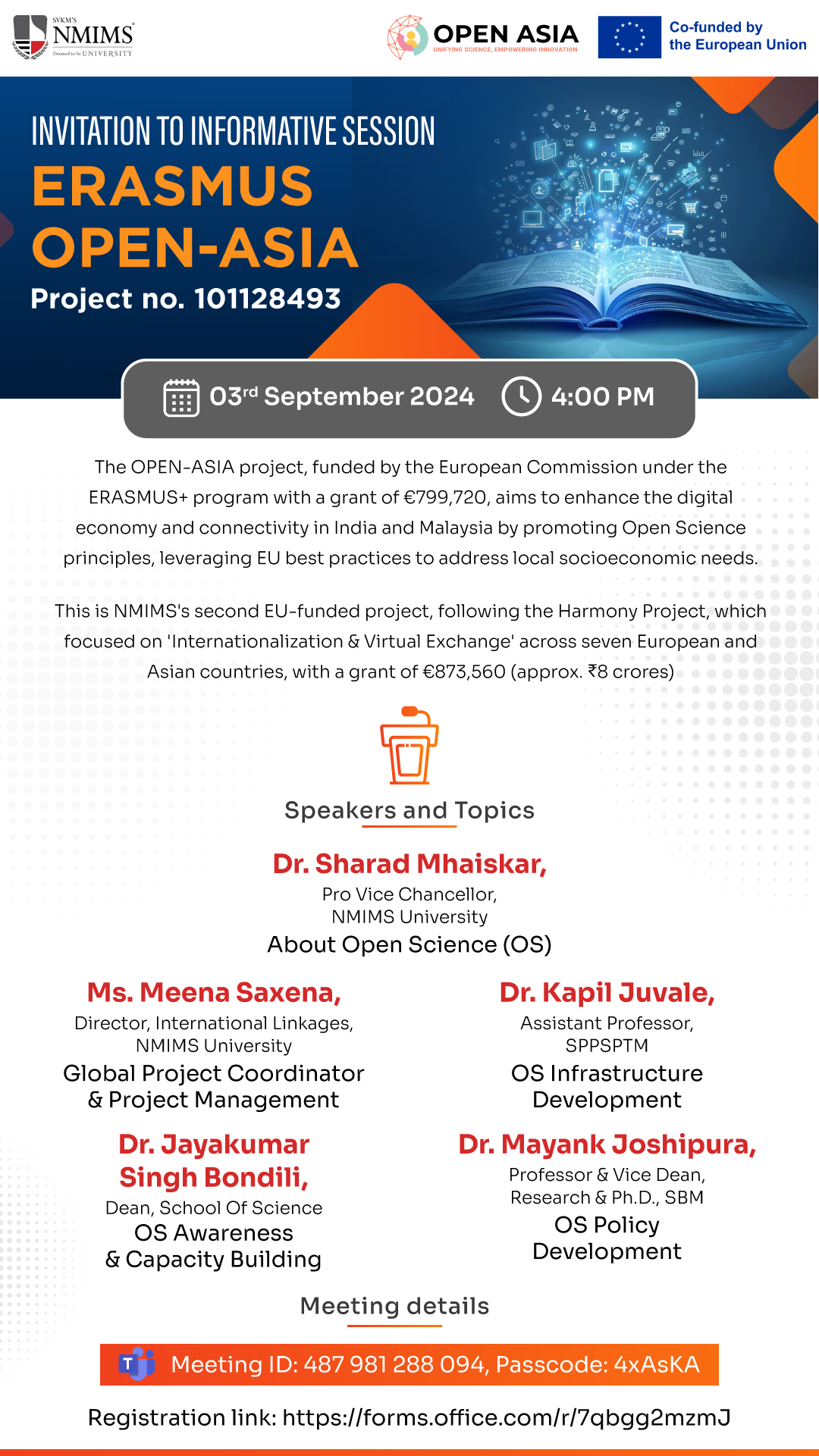 NMIMS Erasmus info session